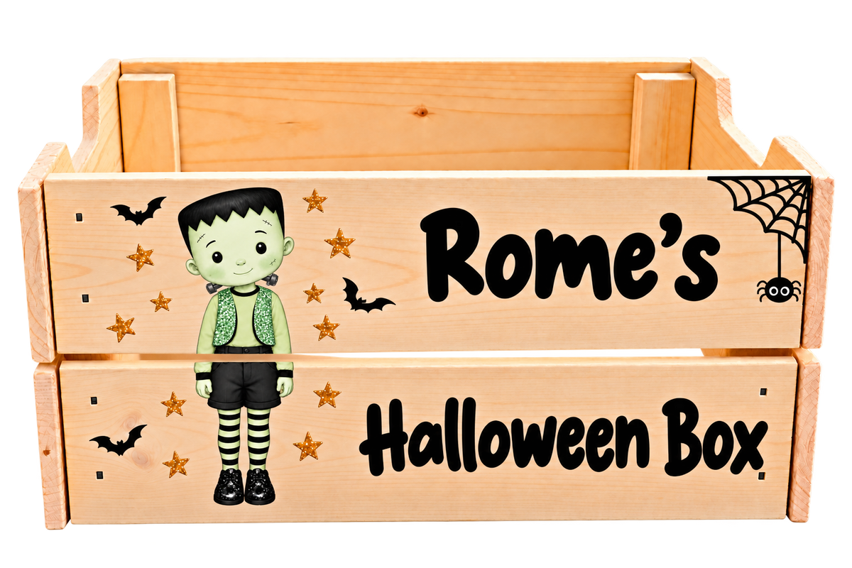 ✨ 🎃PERSONALISED HALLOWEEN CRATE🎃✨