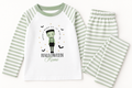 PERSONALISED Halloween PJ set🎃- Stripe Sage Green
