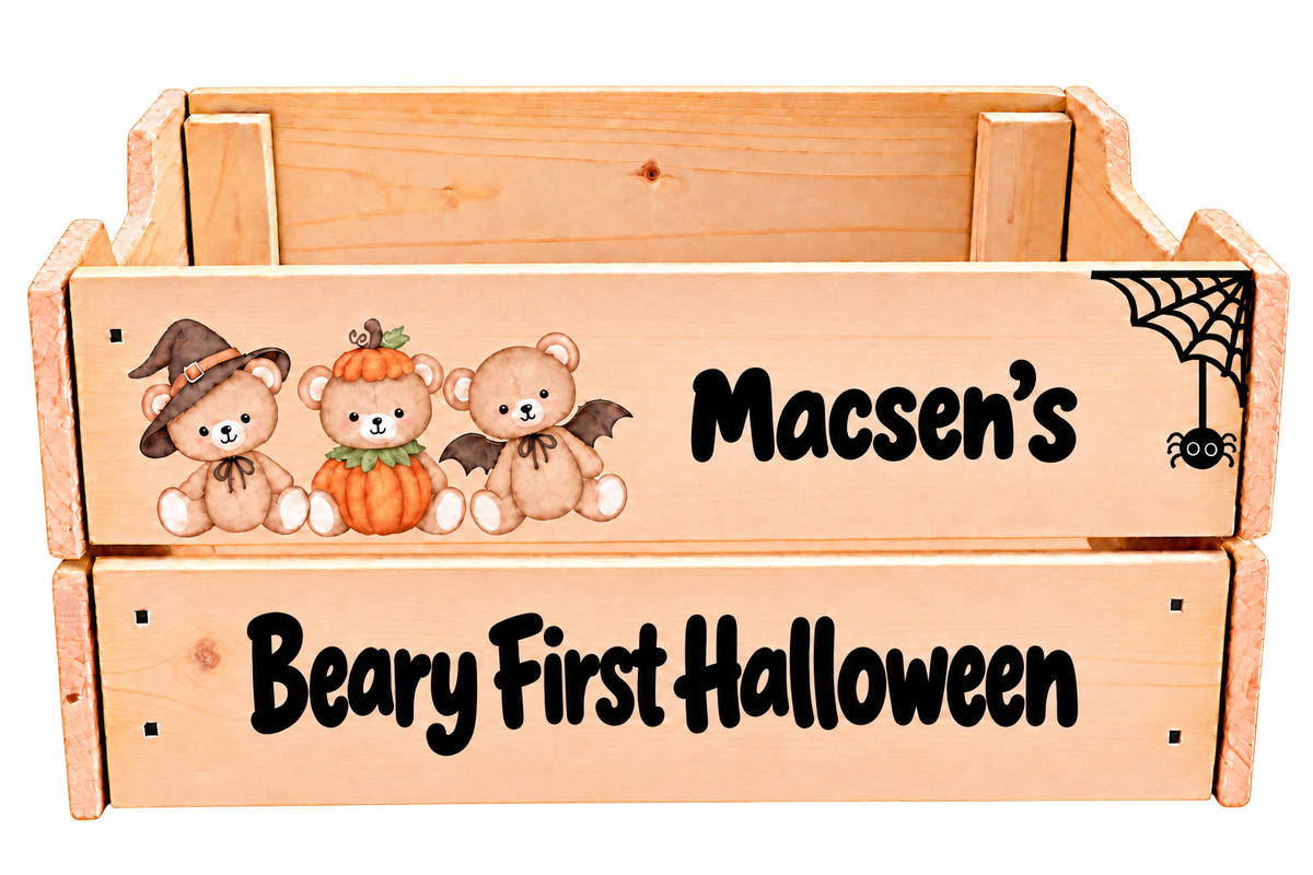 ✨ 🎃PERSONALISED HALLOWEEN CRATE🎃✨