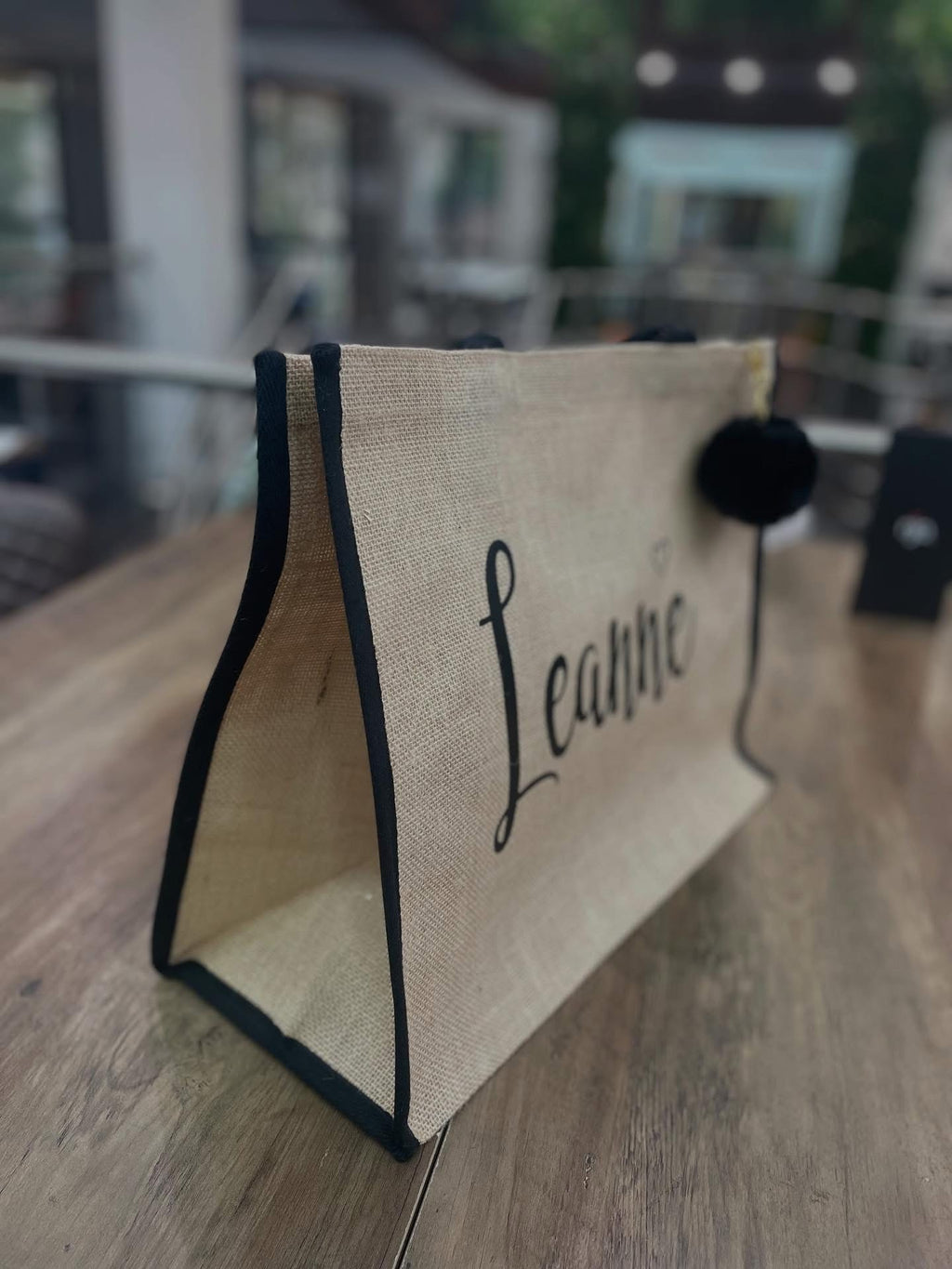 ✨PERSONALISED Large Black tote bag✨